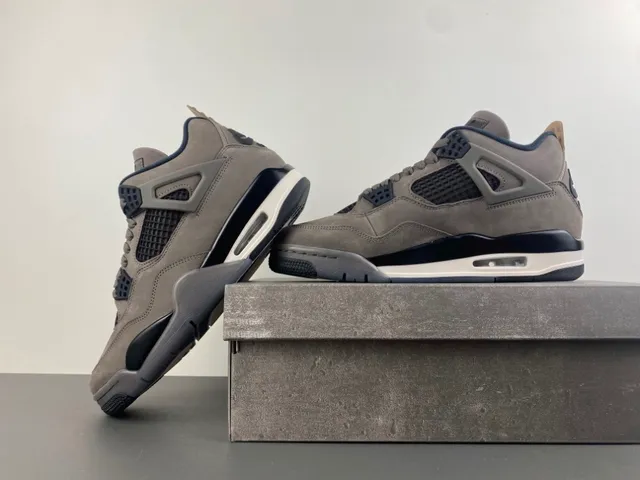Air Jordan 4 Taupe Suede Basketball Shoes 14
