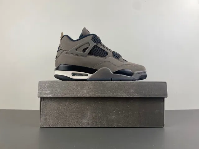 Air Jordan 4 Taupe Suede Basketball Shoes 15