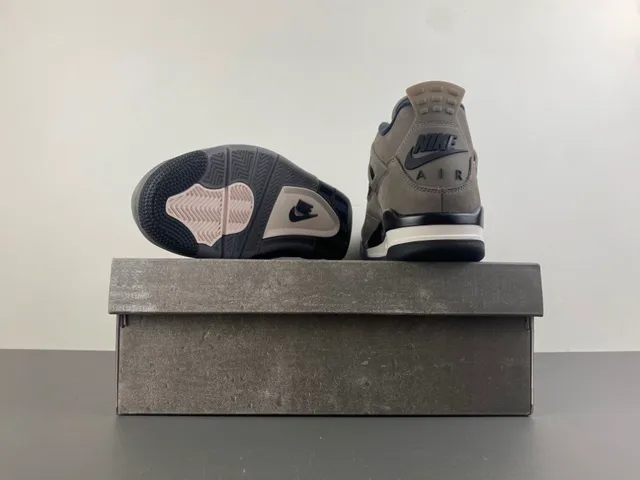 Air Jordan 4 Taupe Suede Basketball Shoes 16