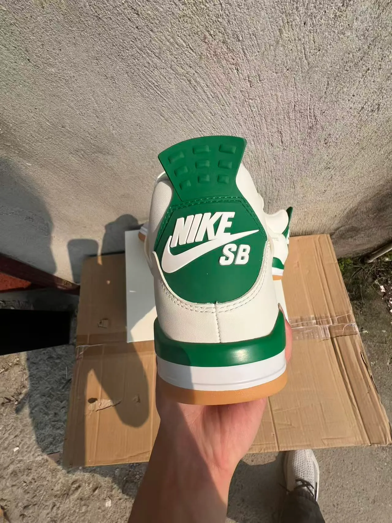 Air Jordan 4 White Green Basketball Shoes 8