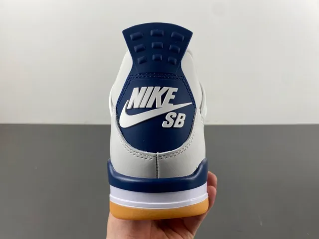 Air Jordan 4 White Navy Gum Basketball Shoes 4