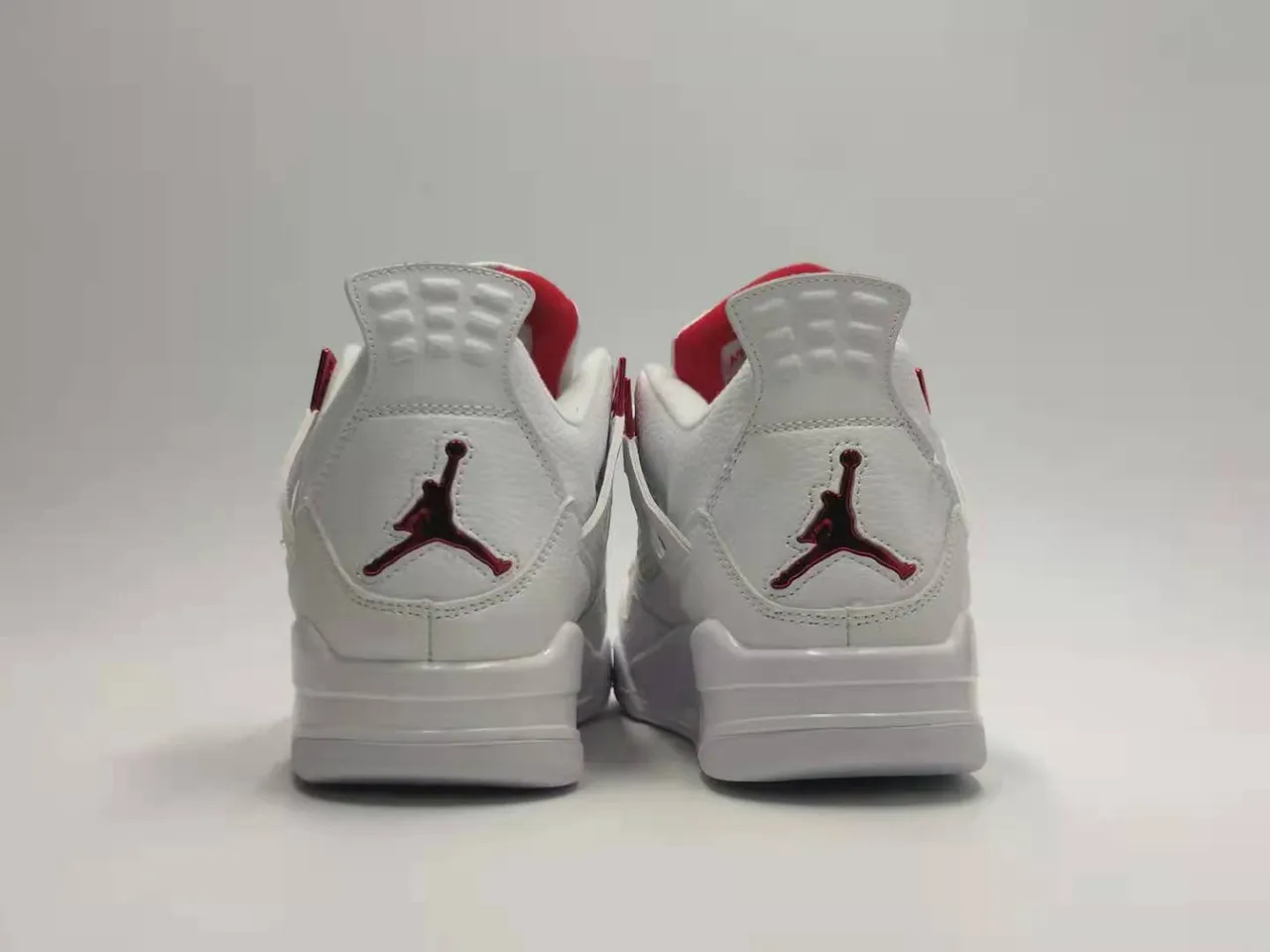 Air Jordan 4 White Red Basketball Shoes 3