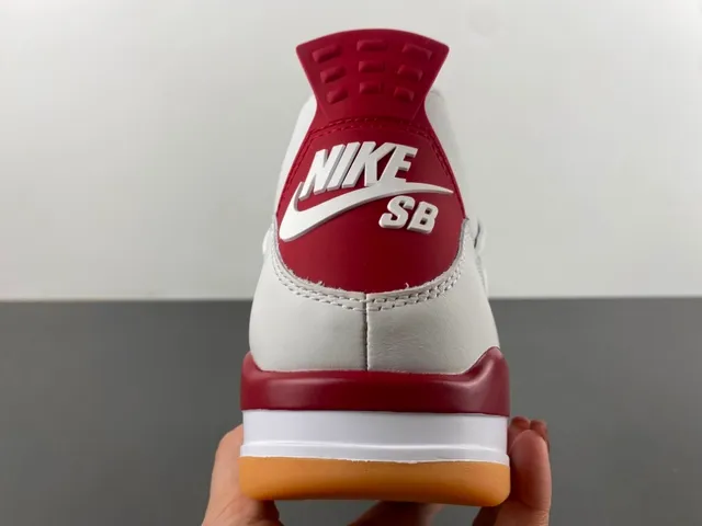 Air Jordan 4 White Red Gum Basketball Shoes 4