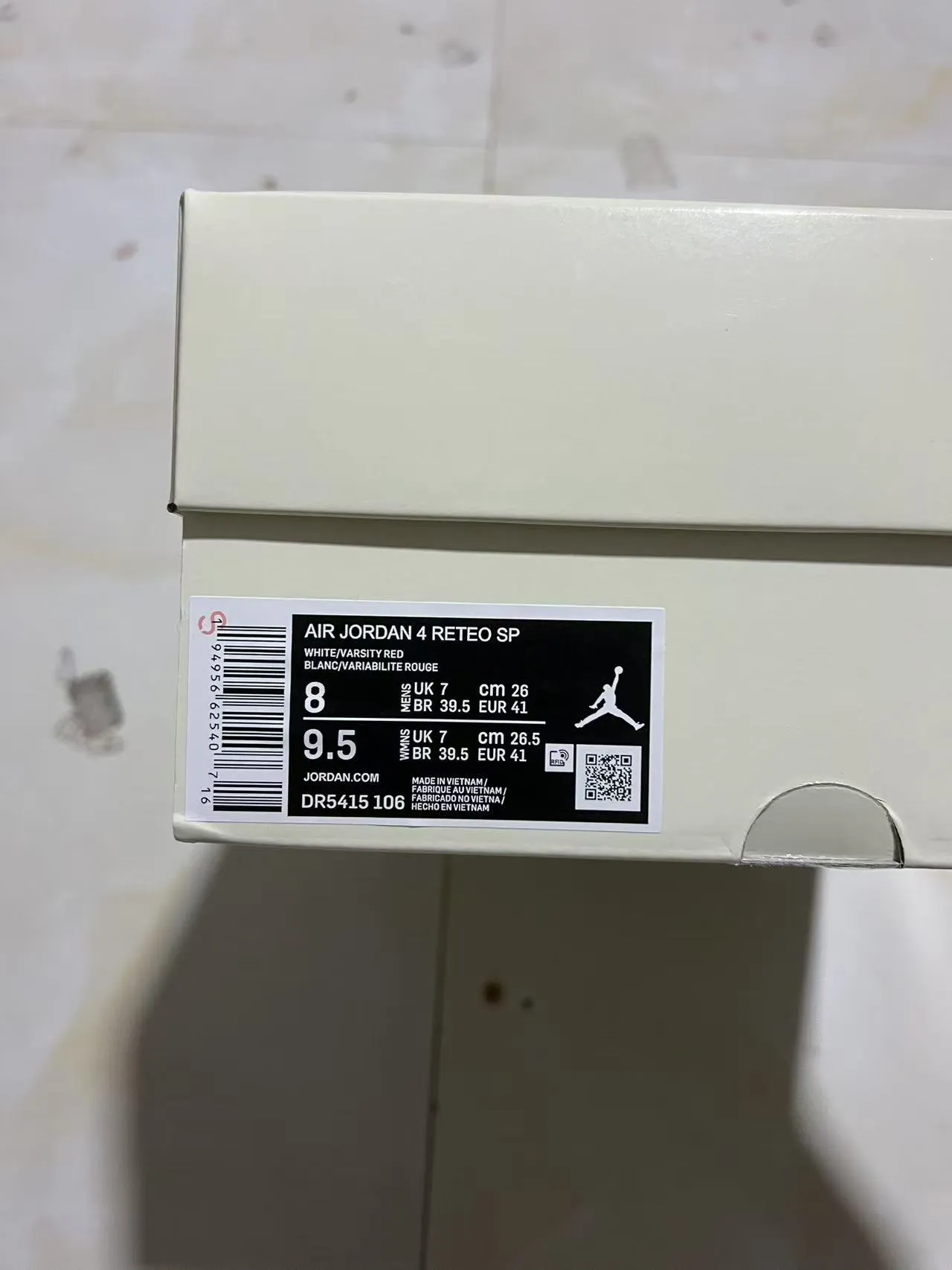 Air Jordan 4 White Red Gum Basketball Shoes 10