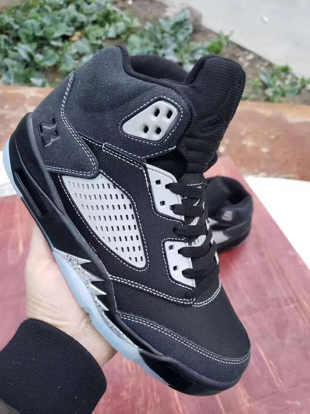Air Jordan 5 Black White Ice Basketball Shoes 6