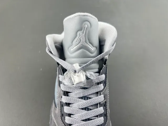 Air Jordan 5 Gray Light Blue Basketball Shoes 6
