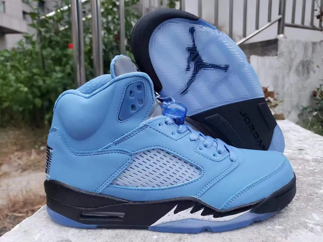 Air Jordan 5 Sky Blue Tênis de Basquete 4