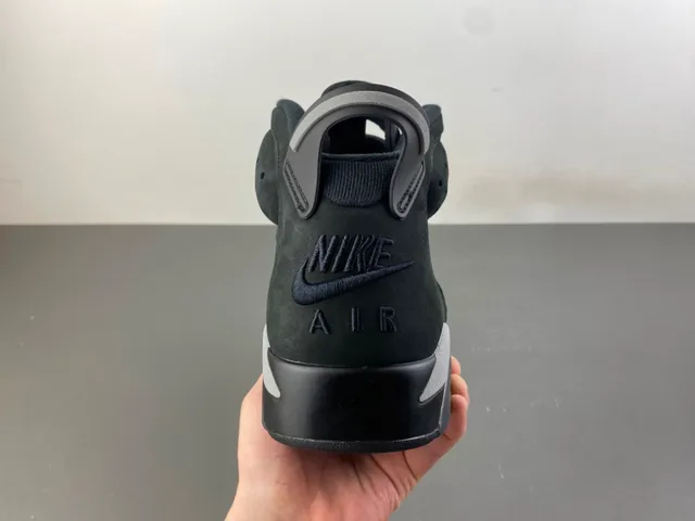 Air Jordan 6 Dark Charcoal Suede-Leather Basketball Shoes 4