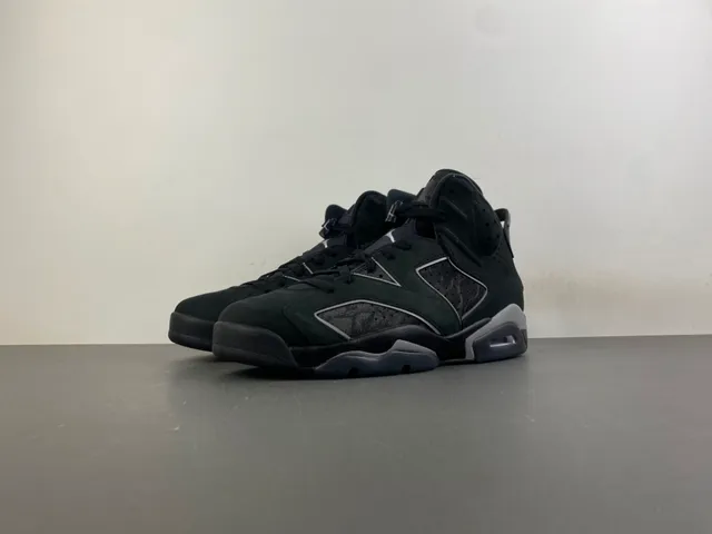 Air Jordan 6 Dark Charcoal Suede-Leather Basketball Shoes 10