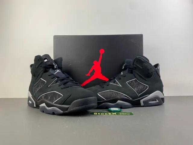 Air Jordan 6 Dark Charcoal Suede-Leather Basketball Shoes 14
