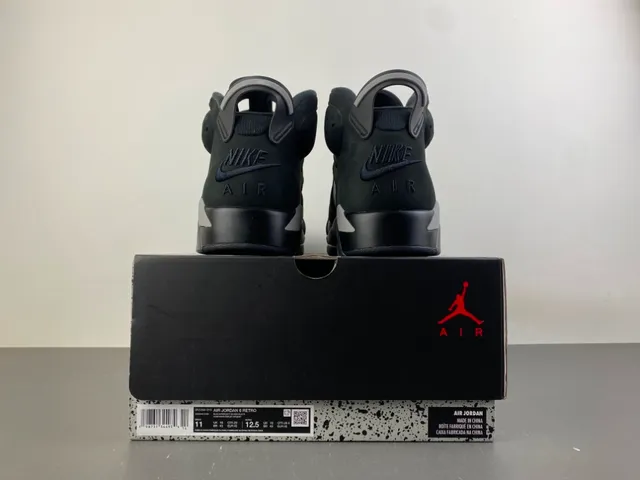 Air Jordan 6 Dark Charcoal Suede-Leather Basketball Shoes 18