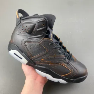 Air Jordan 6 Distressed Black Brown Patina Basketball Shoes