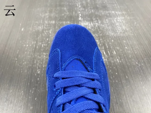 Air Jordan 6 Chaussures de Basketball Bleu Royal et Bleu Clair 17