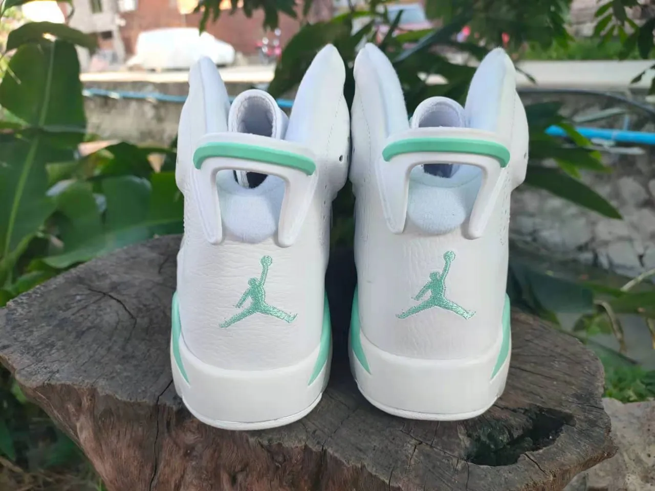 Air Jordan 6 White Gray Mint Green Basketball Shoes 10