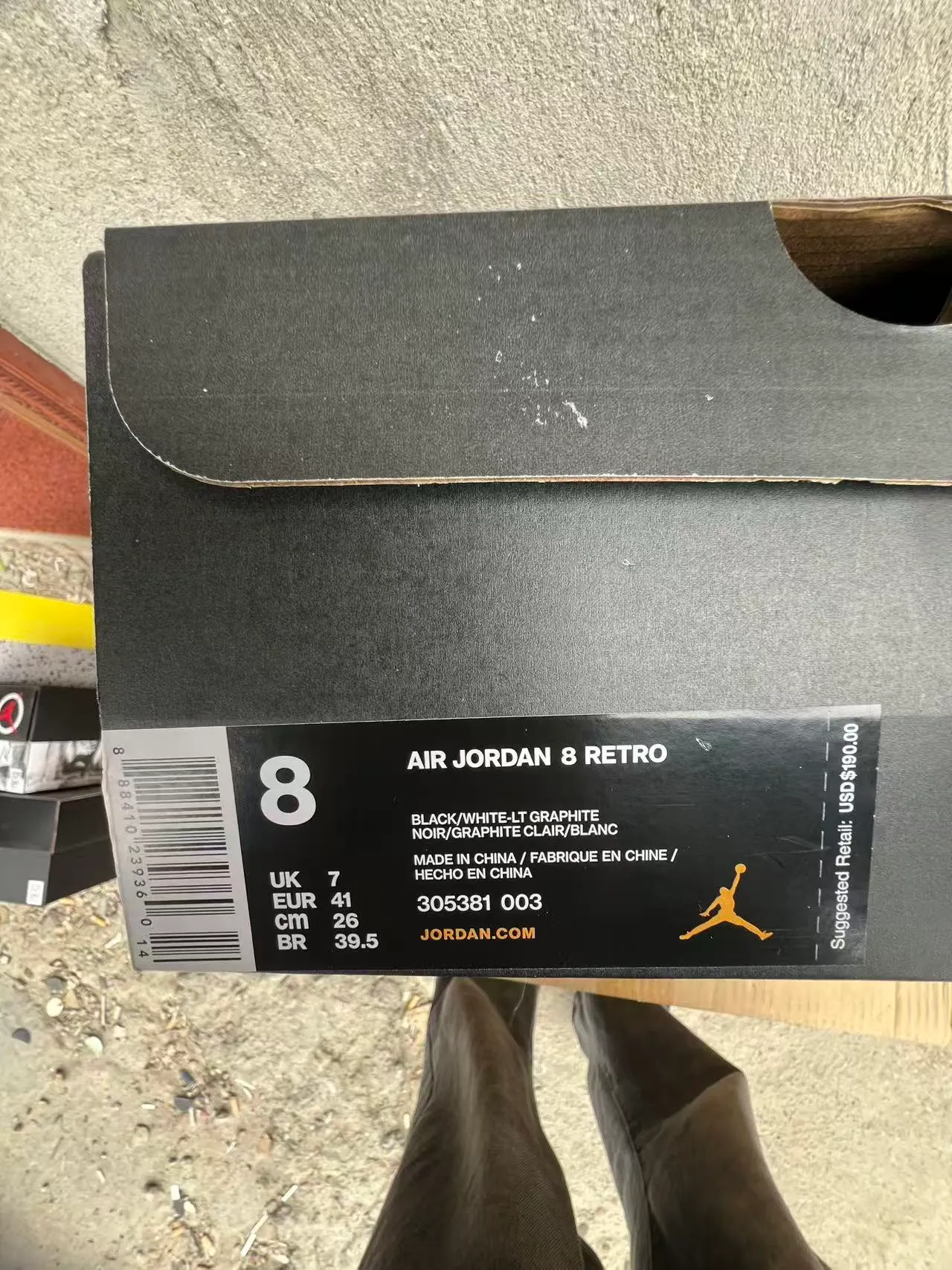 Air Jordan 8 Preto Metálico Prata Tênis de Basquete 2