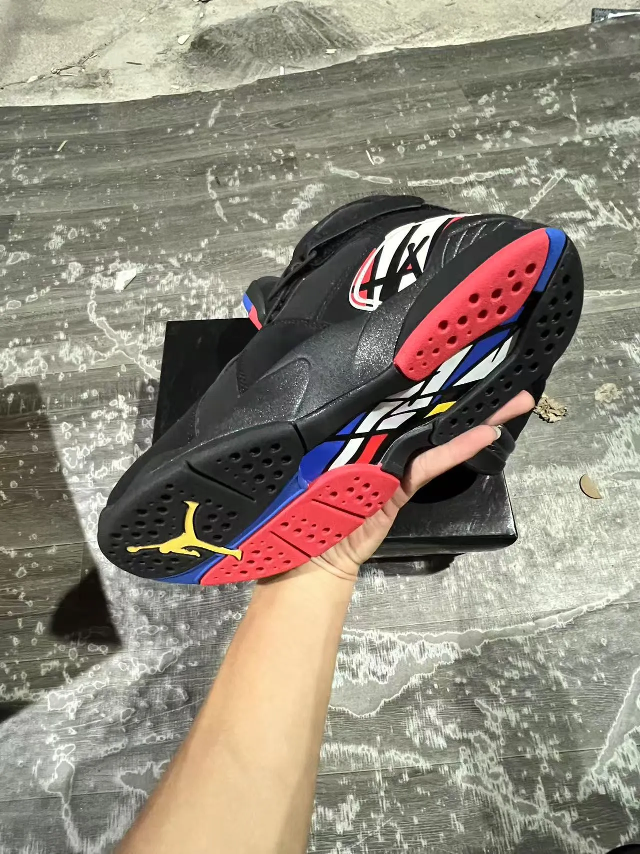 Chaussures de basketball Air Jordan 8 noir blanc rouge 6
