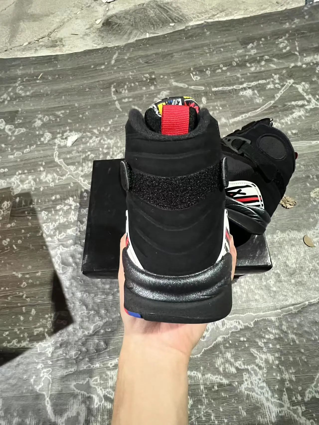 Chaussures de basketball Air Jordan 8 noir blanc rouge 8