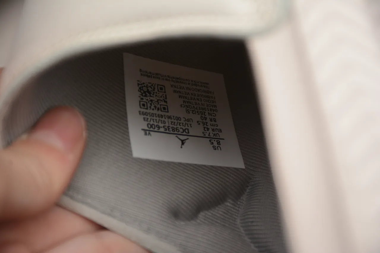 Air Jordan Beige Gray Molded Strap Perforated Upper Slippers 4
