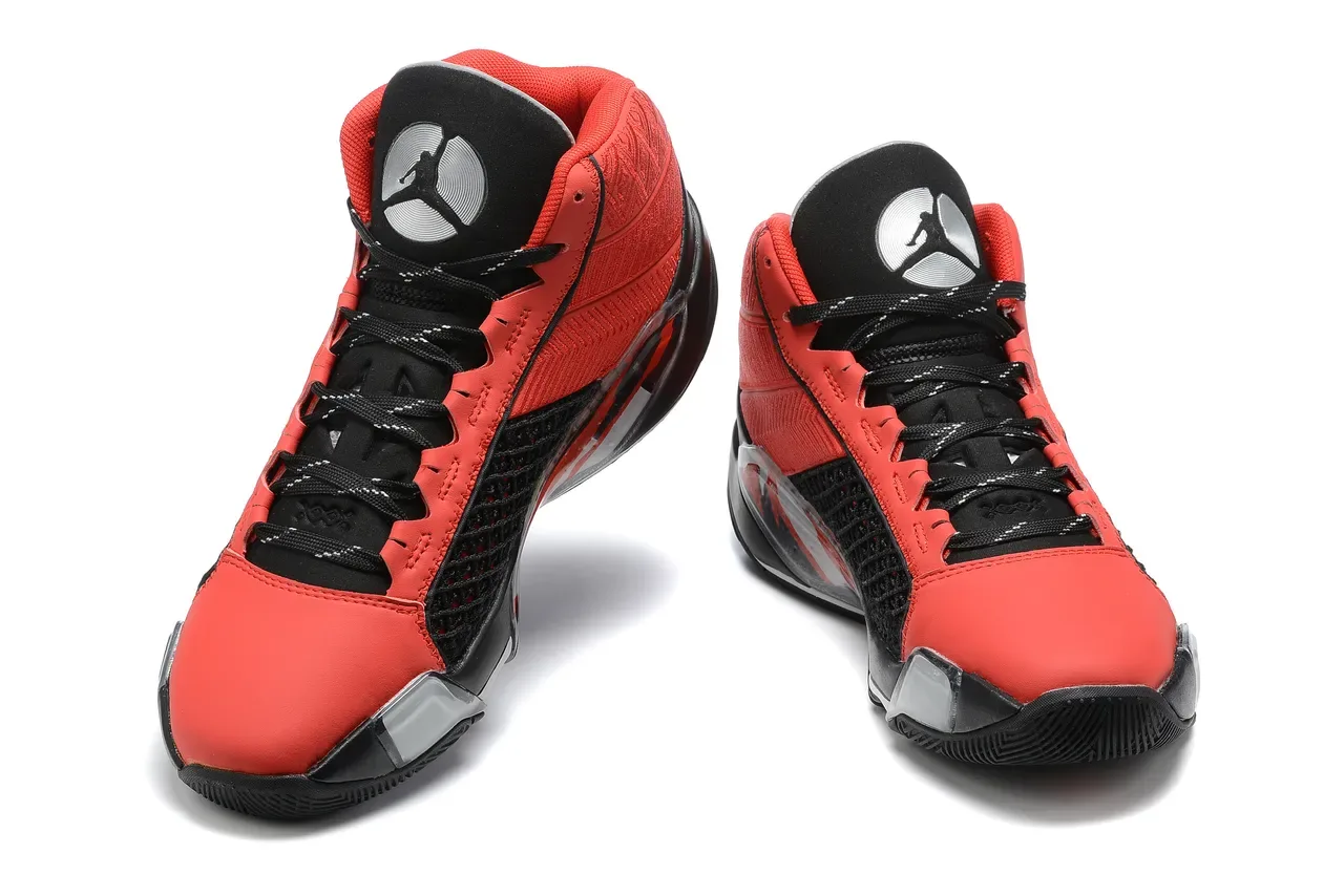 Air Jordan Noir et Rose Chaussures de Basketball Hautes à Tige en Maille et Synthétique 7