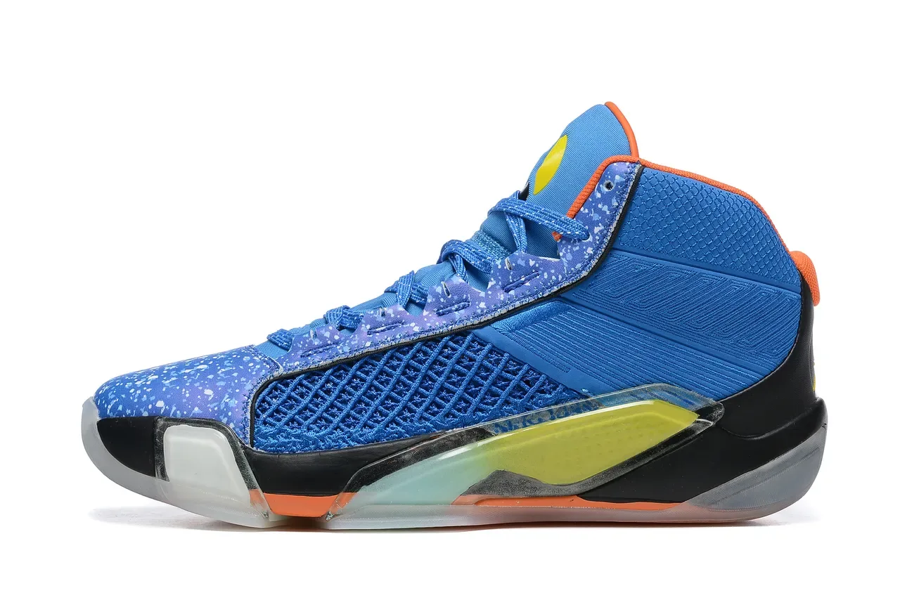 Air Jordan Noir et Rose Chaussures de Basketball Hautes à Tige en Maille et Synthétique 9