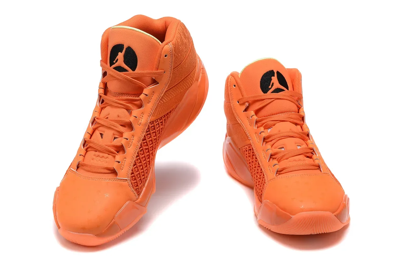 Air Jordan Noir et Rose Chaussures de Basketball Hautes à Tige en Maille et Synthétique 19