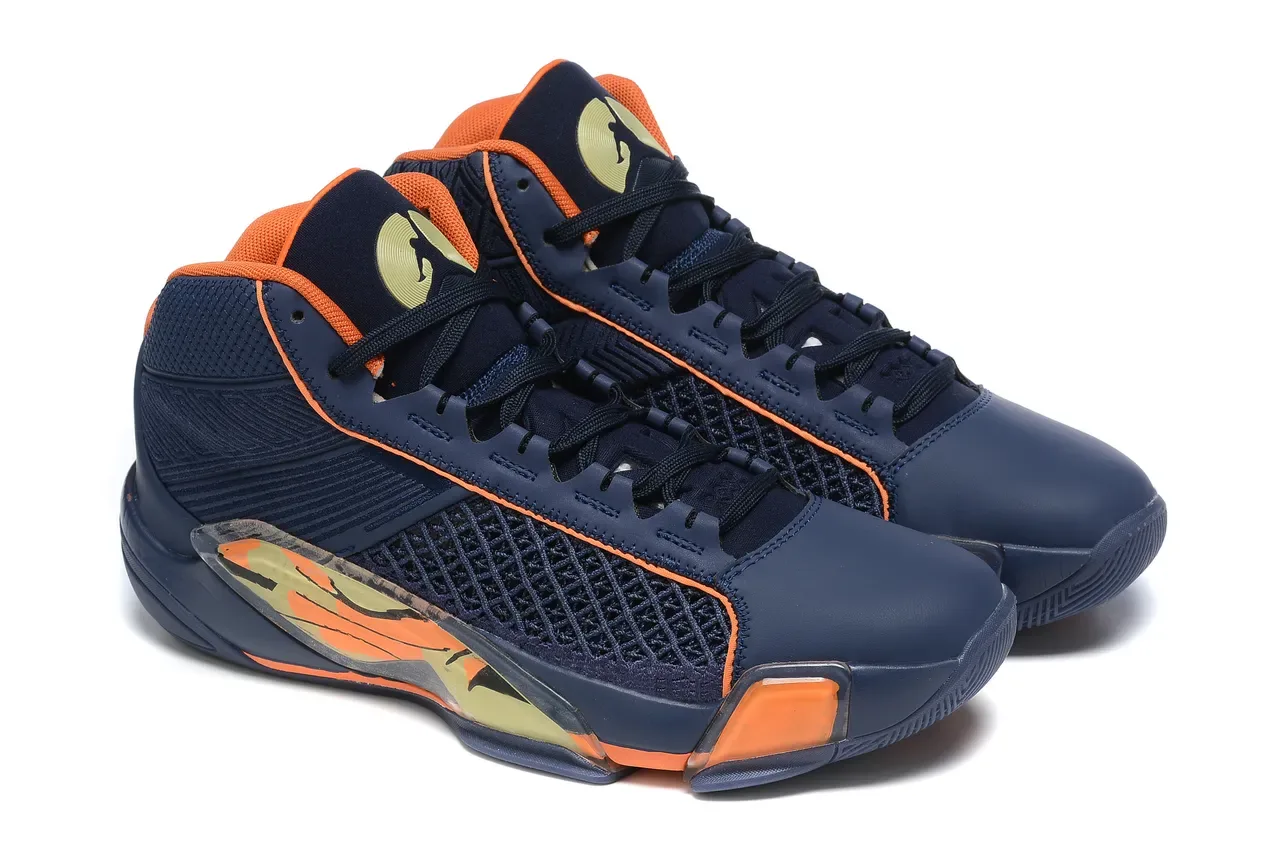 Air Jordan Noir et Rose Chaussures de Basketball Hautes à Tige en Maille et Synthétique 22