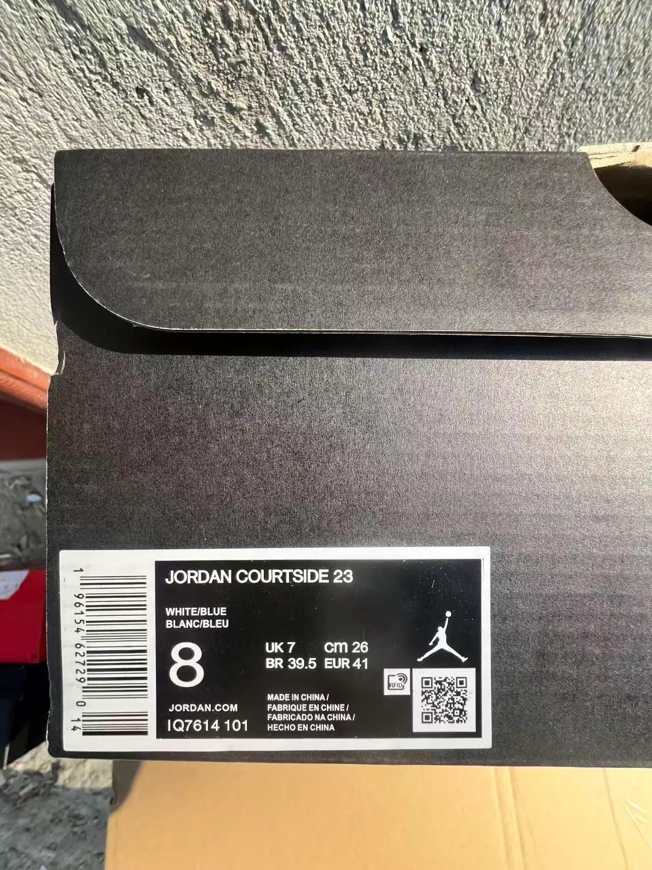 Tênis de basquete Air Jordan Legacy 312 branco e azul royal 10