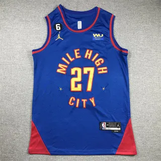 Air Jordan Mile High City Blue Red Jersey