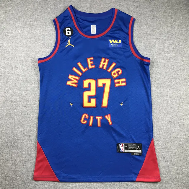 Camisa Air Jordan Mile High City azul e vermelha 3