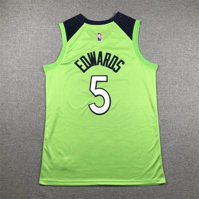 Air Jordan Minnesota Timberwolves City Edition Lime Green maillot 2