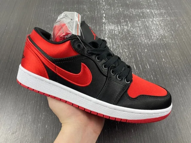 Air Jordan Red Black Low-Top Cupsole Lifestyle Sneakers 4