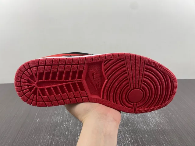 Air Jordan Red Black Low-Top Cupsole Lifestyle Sneakers 10