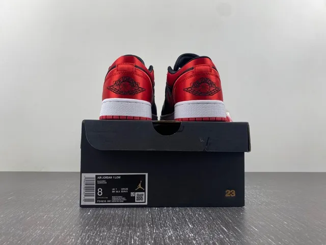 Air Jordan Red Black Low-Top Cupsole Lifestyle Sneakers 17