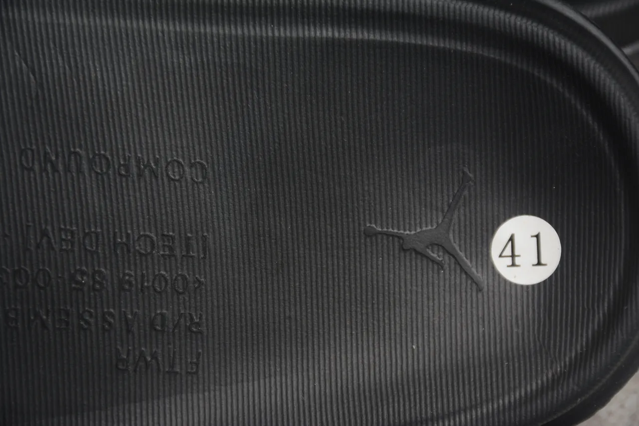 Air Jordan Slide White Black Yellow Slippers 3
