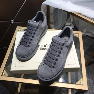 Alexander McQueen Oversized Sneaker Dark Gray Suede Chunky Sneakers