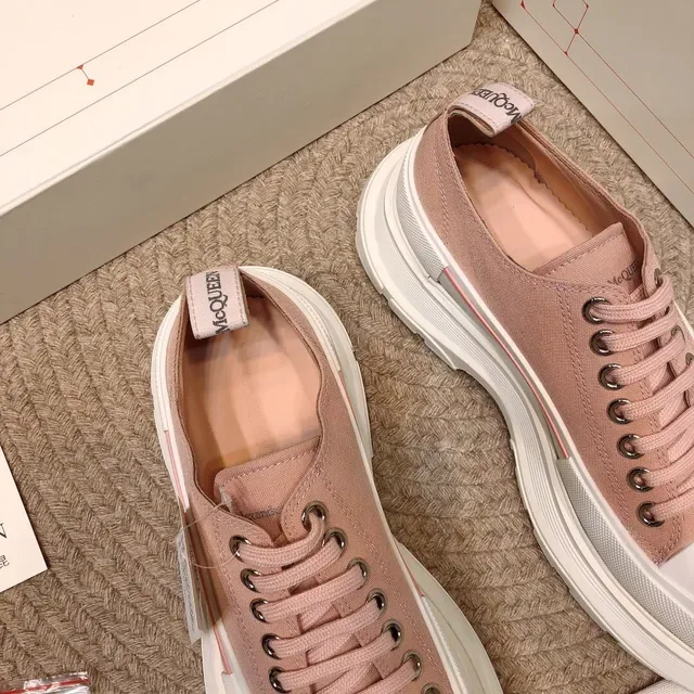 Alexander McQueen Zapatillas Lifestyle Oversized Toile Rose Poudré 4