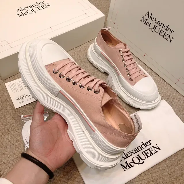 Alexander McQueen Zapatillas Lifestyle Oversized Toile Rose Poudré 5