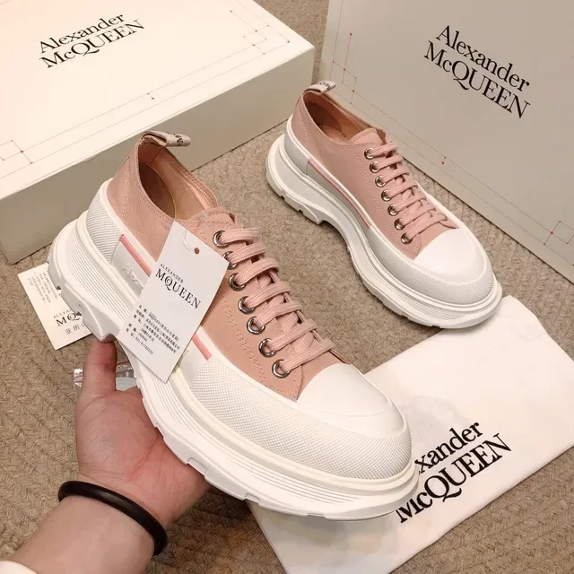 Alexander McQueen Zapatillas Lifestyle Oversized Toile Rose Poudré 6