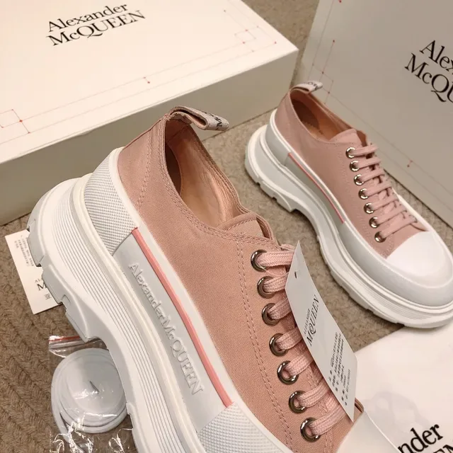 Alexander McQueen Zapatillas Lifestyle Oversized Toile Rose Poudré 7