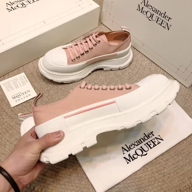 Alexander McQueen Zapatillas Lifestyle Oversized Toile Rose Poudré 8