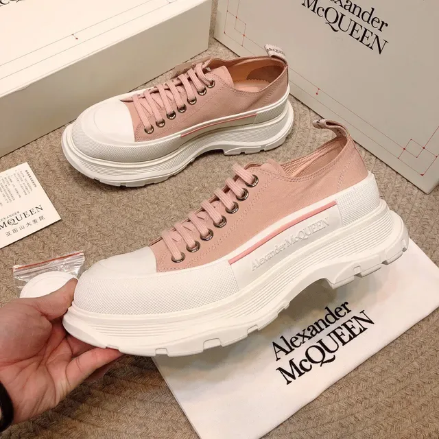 Alexander McQueen Zapatillas Lifestyle Oversized Toile Rose Poudré 9