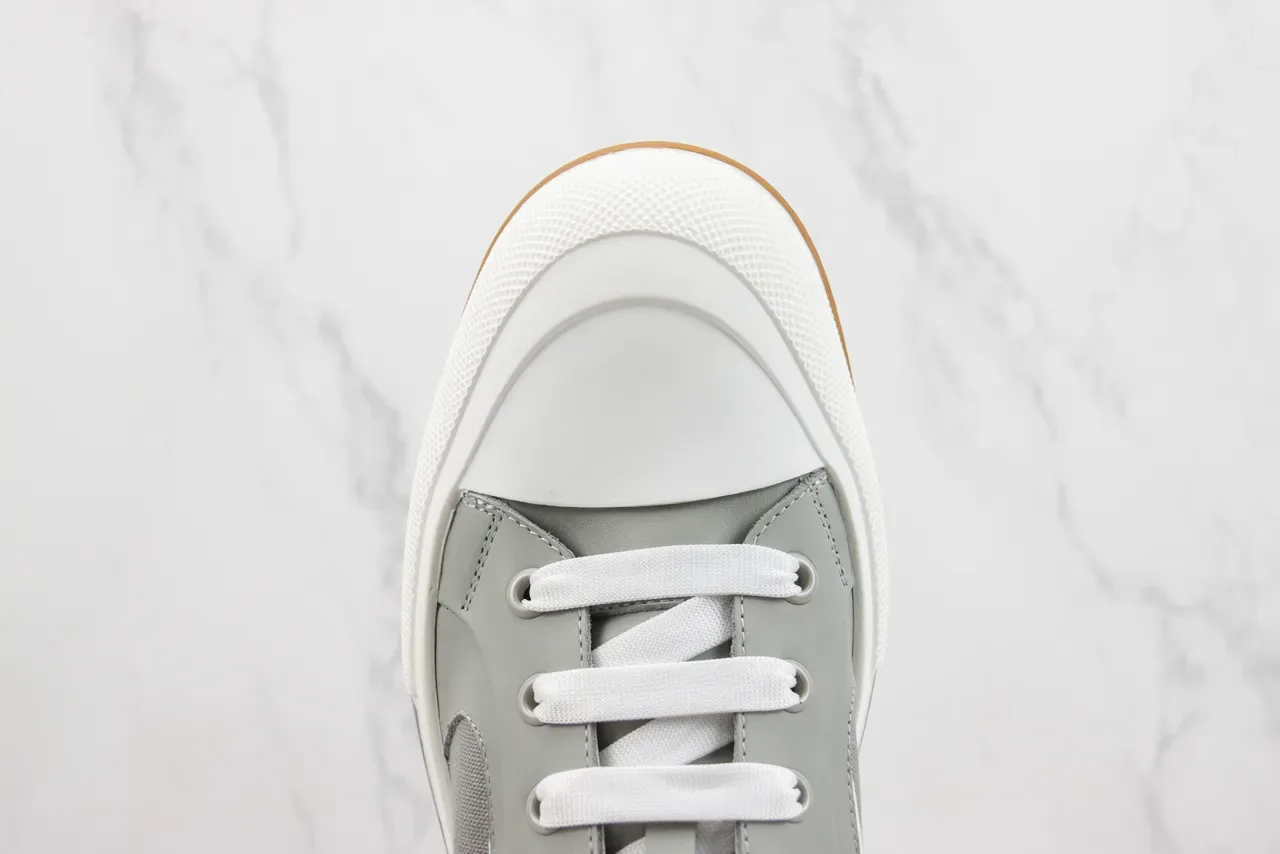 Alexander McQueen Oversized Sneaker Light Gray White Gum Lifestyle Sneakers 6