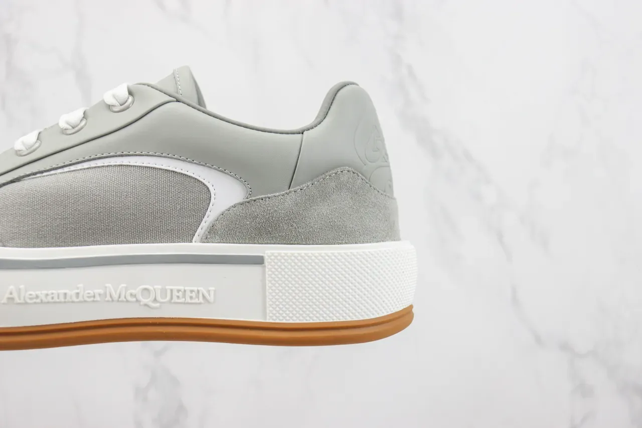 Alexander McQueen Oversized Sneaker Light Gray White Gum Lifestyle Sneakers 7