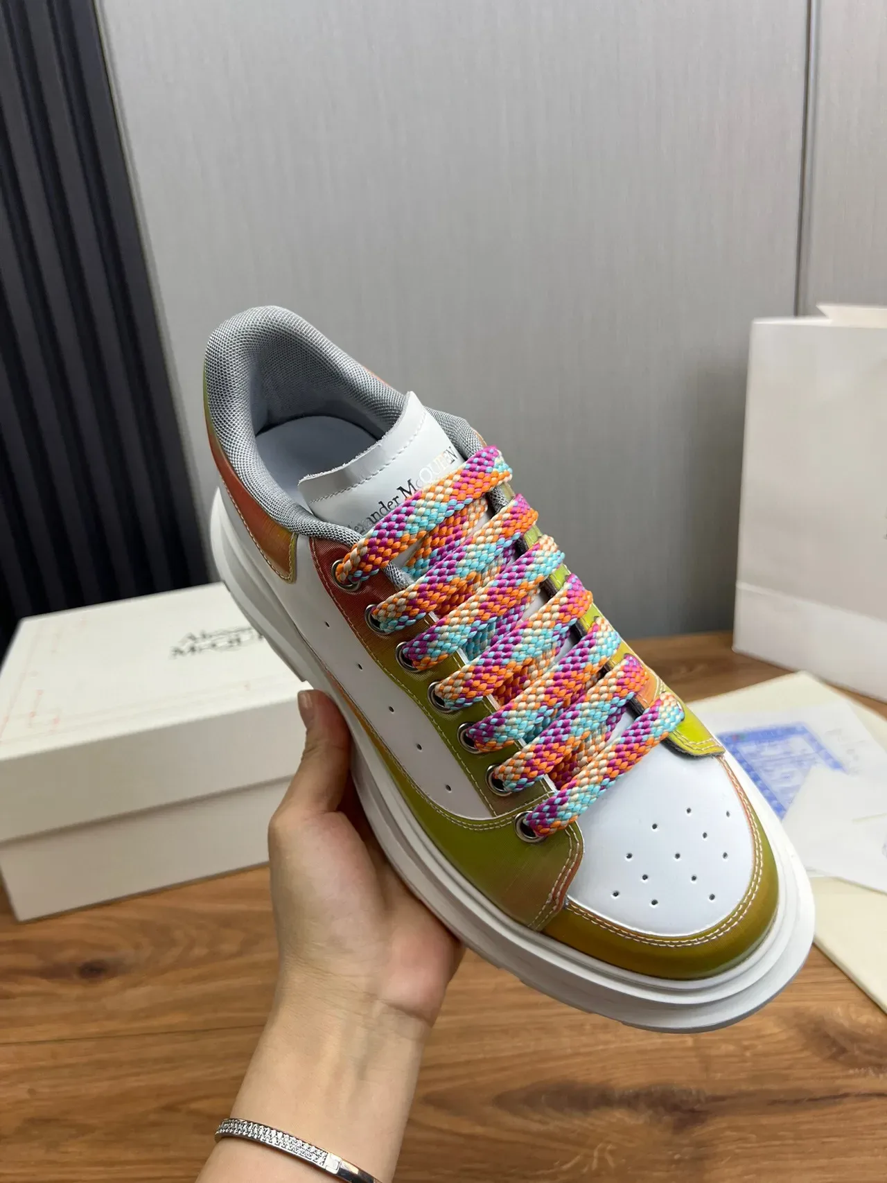 Alexander McQueen Oversized Sneaker Multicolor Gradient Chunky Sneakers 2