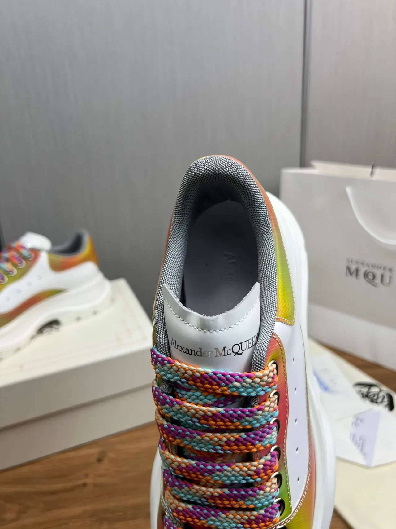 Alexander McQueen Oversized Sneaker Multicolor Gradient Chunky Sneakers 6