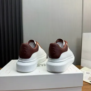 Alexander McQueen Oversized Sneaker White Burgundy Lifestyle Sneakers