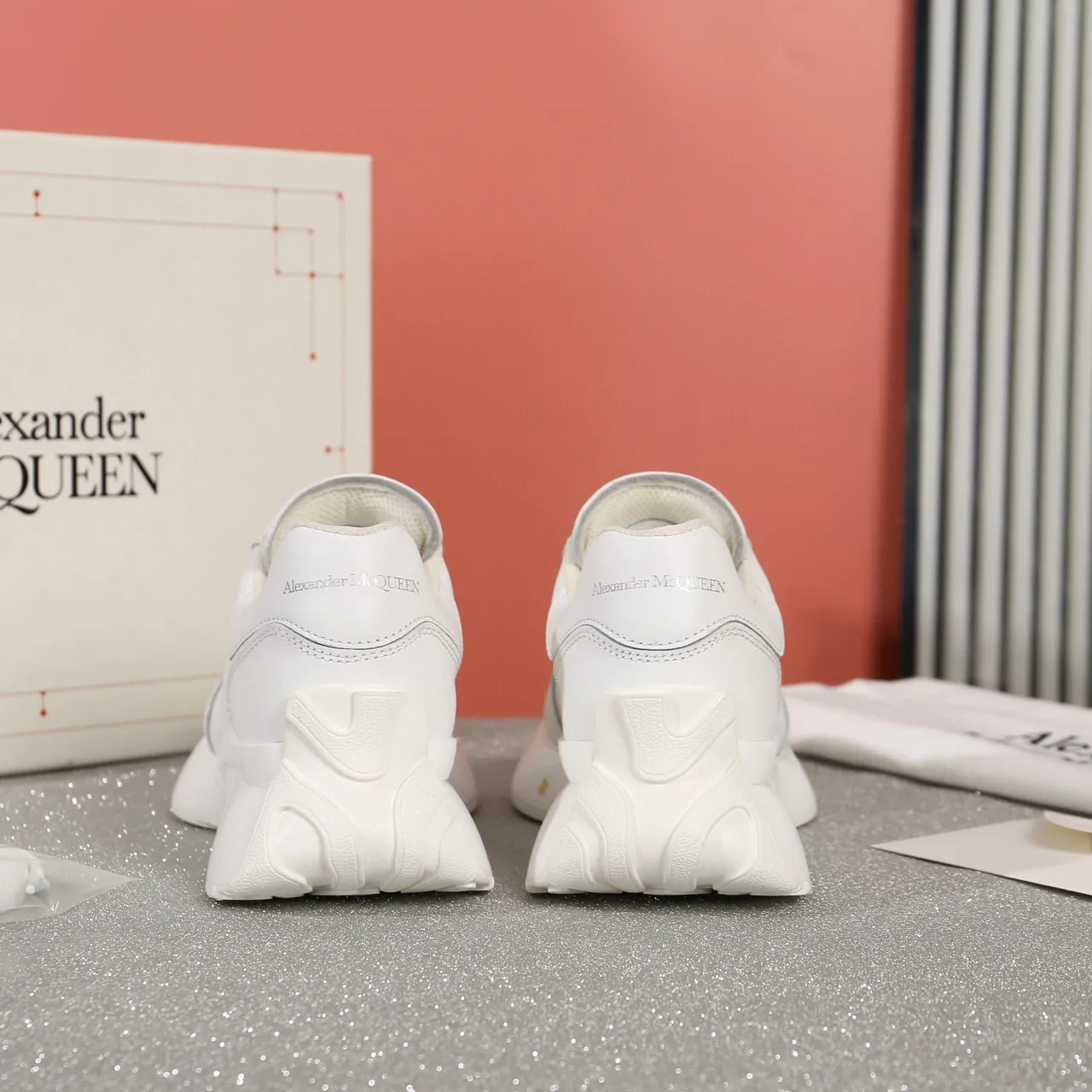 Alexander McQueen Oversized Sneaker White Lifestyle Sneakers 2