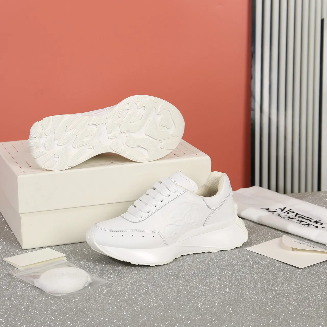 Alexander McQueen Oversized Sneaker White Lifestyle Sneakers 6