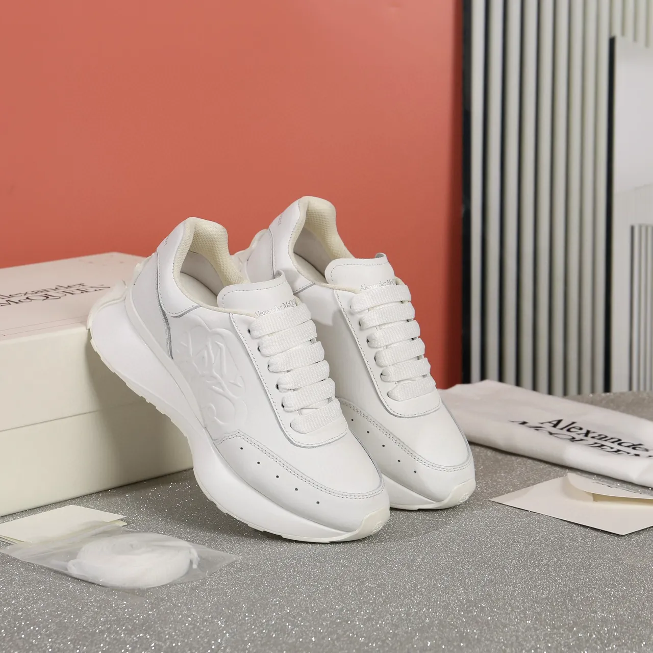 Alexander McQueen Oversized Sneaker White Lifestyle Sneakers 9