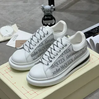 Alexander McQueen Oversized Sneaker White Logo-Print Lifestyle Sneakers